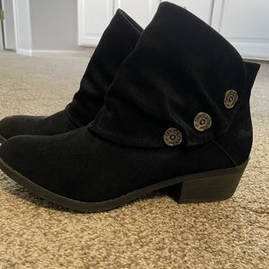 Blowfish Black suede booties